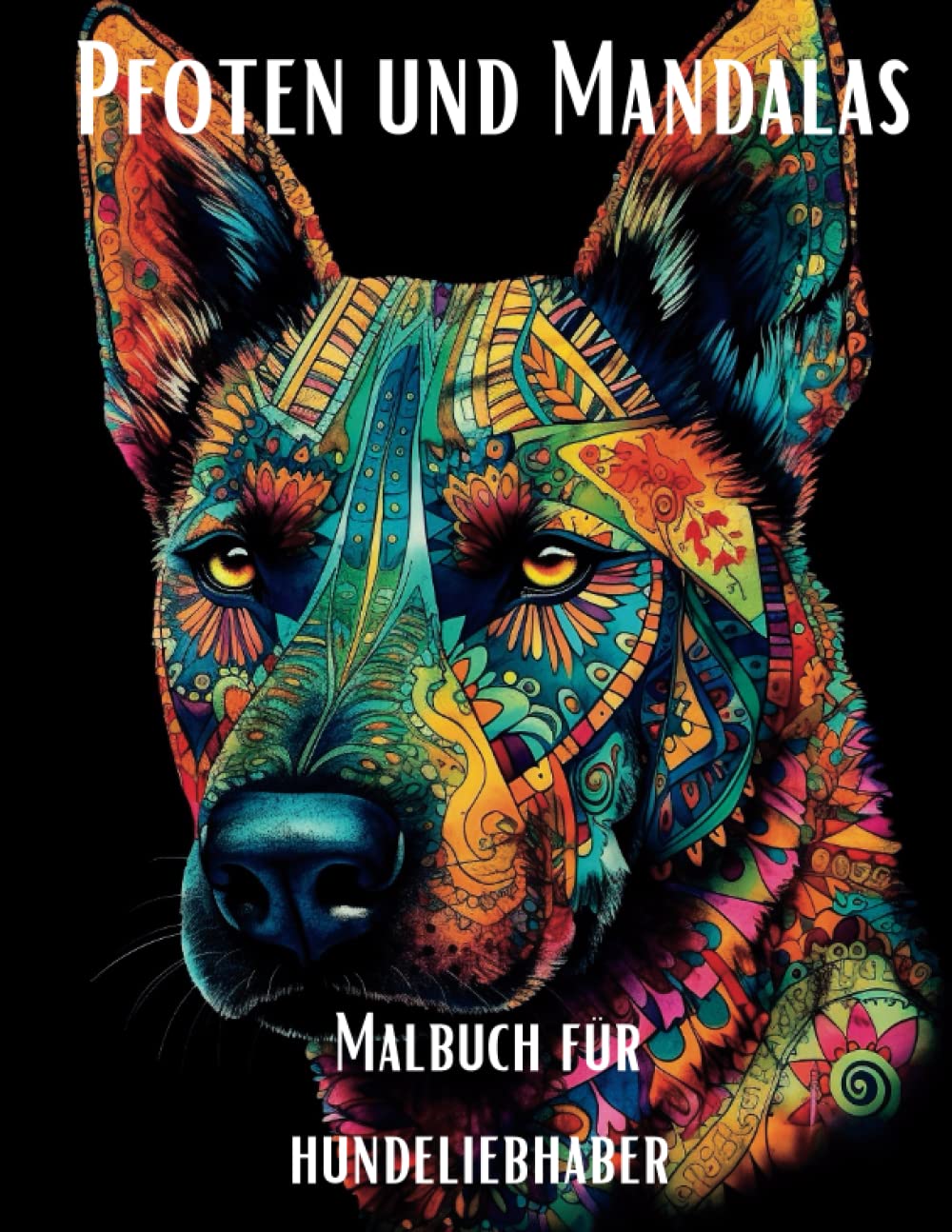 Pfoten und Mandalas: Ein Malbuch für Hundeliebhaber (German Edition)