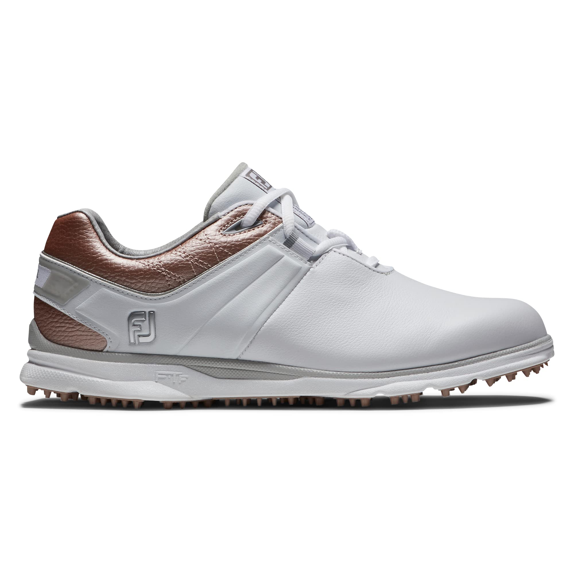 FootJoy Women's Pro|SL Previous Season Style Golf Shoe, White/Rose/White, 8