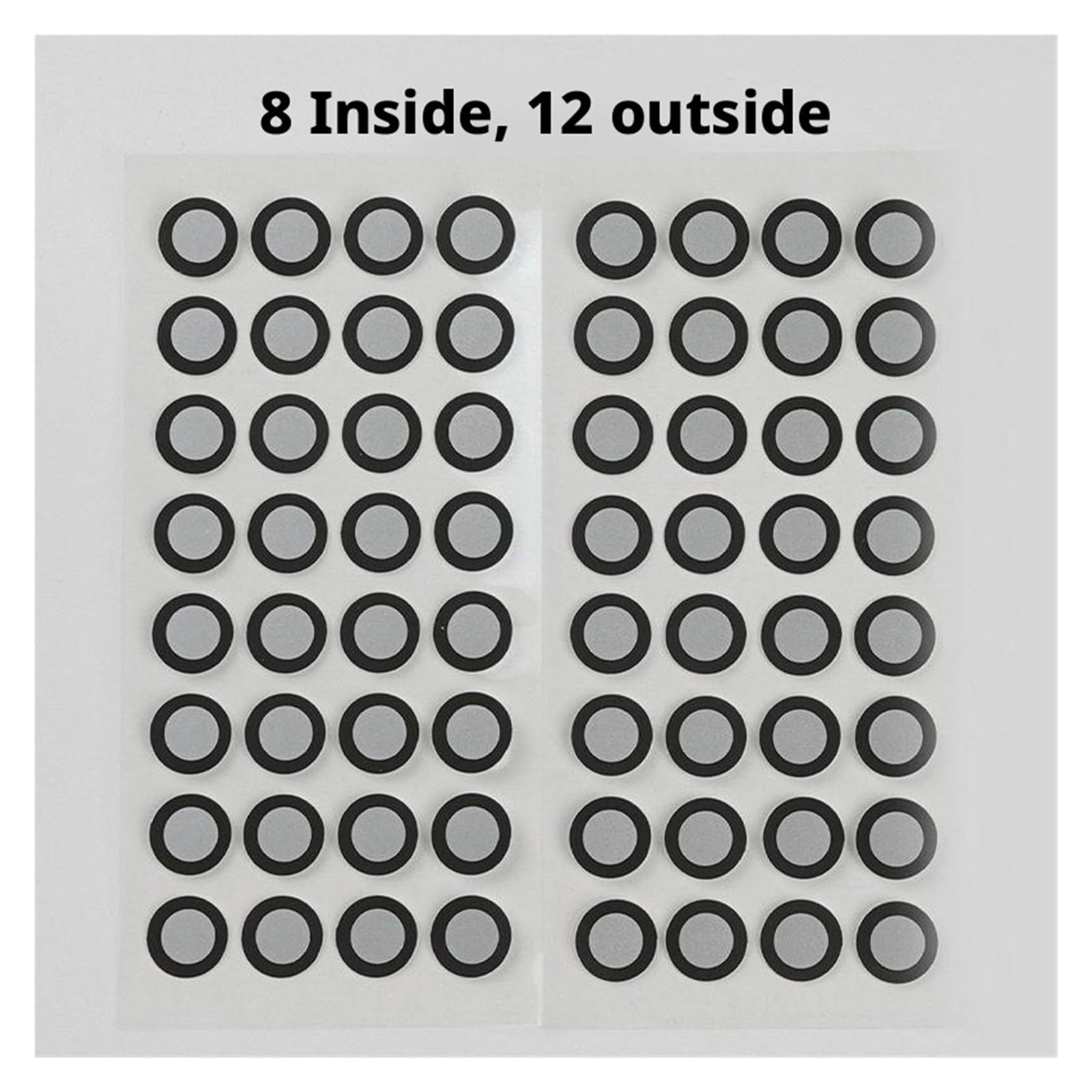 Markery odblaskowe typu samoprzylepnego, zeskanowane w 3D, odwrócone cele modelowania do skanowania(8mm 12mm 1000pcs)
