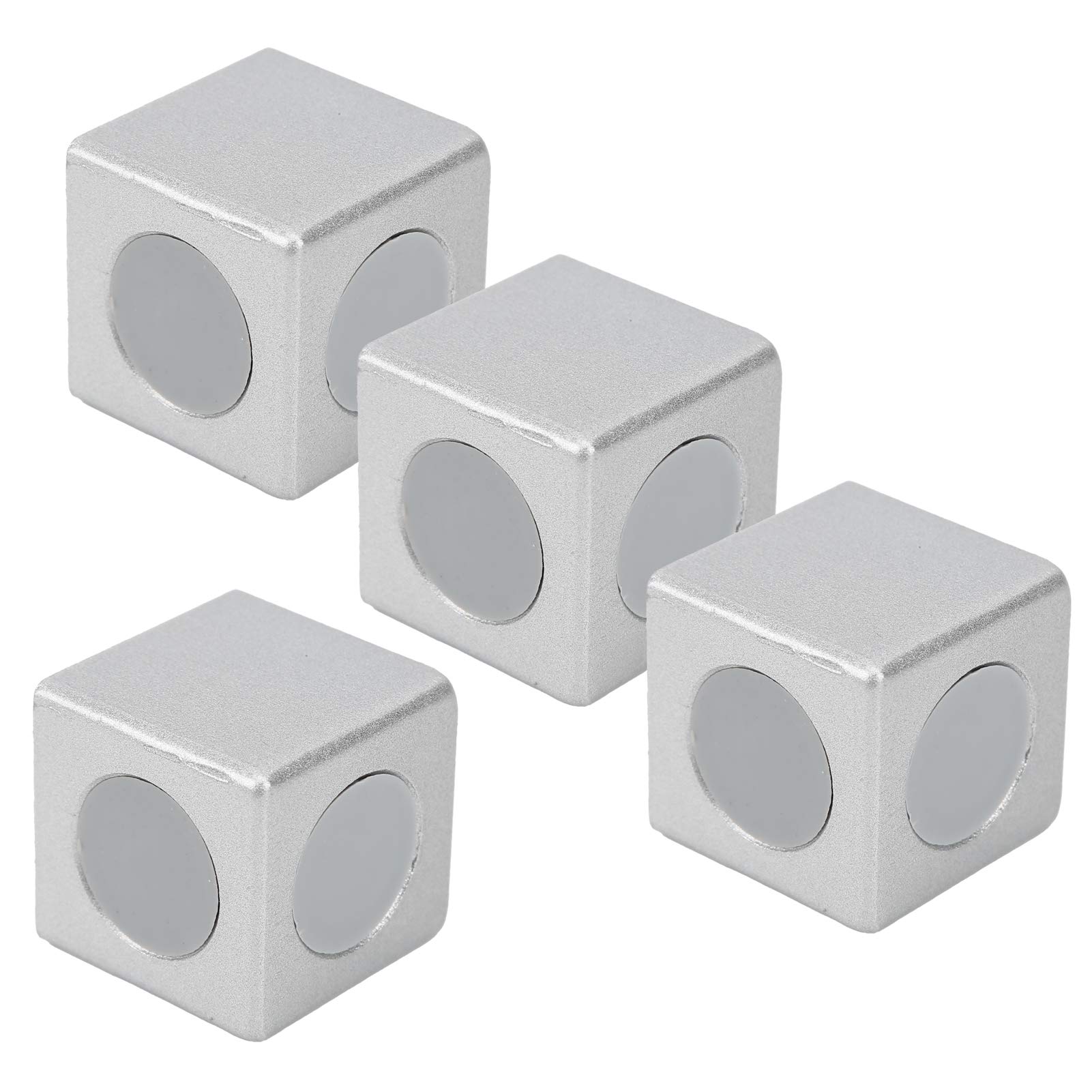 4Pcs Aluminum Profiles Fitting Connector Industrial Supplies for 2020/3030/4040 Right Angle Connection Block (European Standard 30 Two-Way)