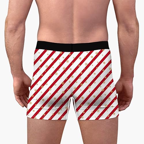 Miniatura 4 de Ainuno Ropa interior de Navidad para hombre, divertidos regalos de broma, novedad divertida, calzoncillos tipo bóxer sin bragueta
