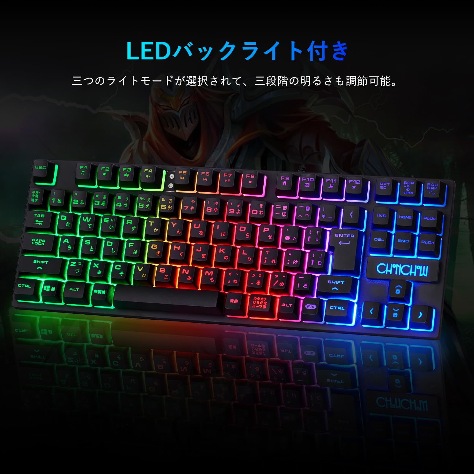Amazon | CHONCHOW ゲーミングキーボードマウスセット usb有線 日本語