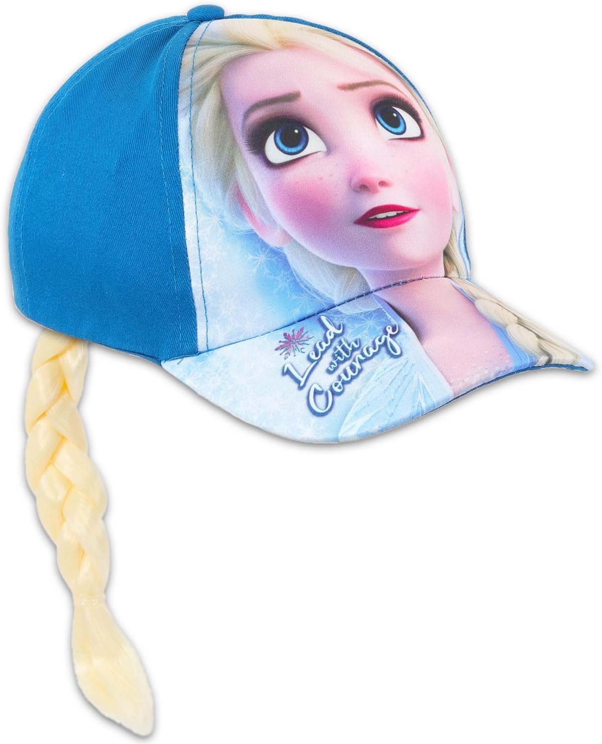 Frozen Hat for Girls - Elsa Hat Bundle with Frozen Baseball Cap with Elsa Braid Ponytail for Kids Plus Stickers, More | Frozen Baseball Hat for Girls, Kids