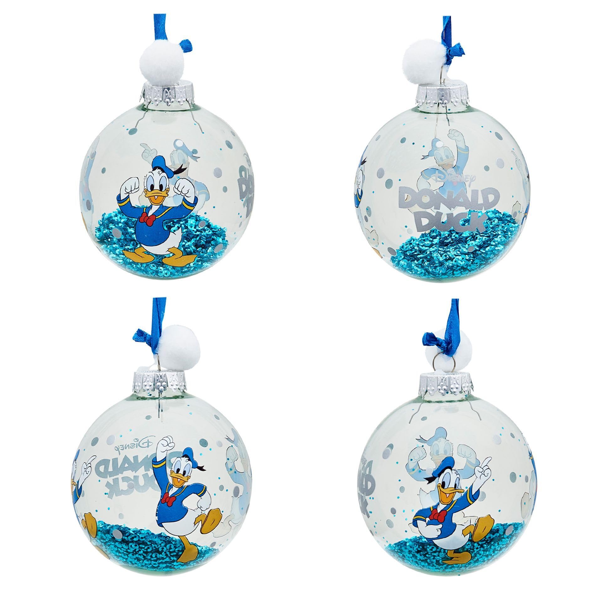 Disney - Set di 7 palline per albero di Natale, Topolino e Minnie, Paperino e Paperina, Pippo e Plutone, con licenza ufficiale, ornamento natalizio.