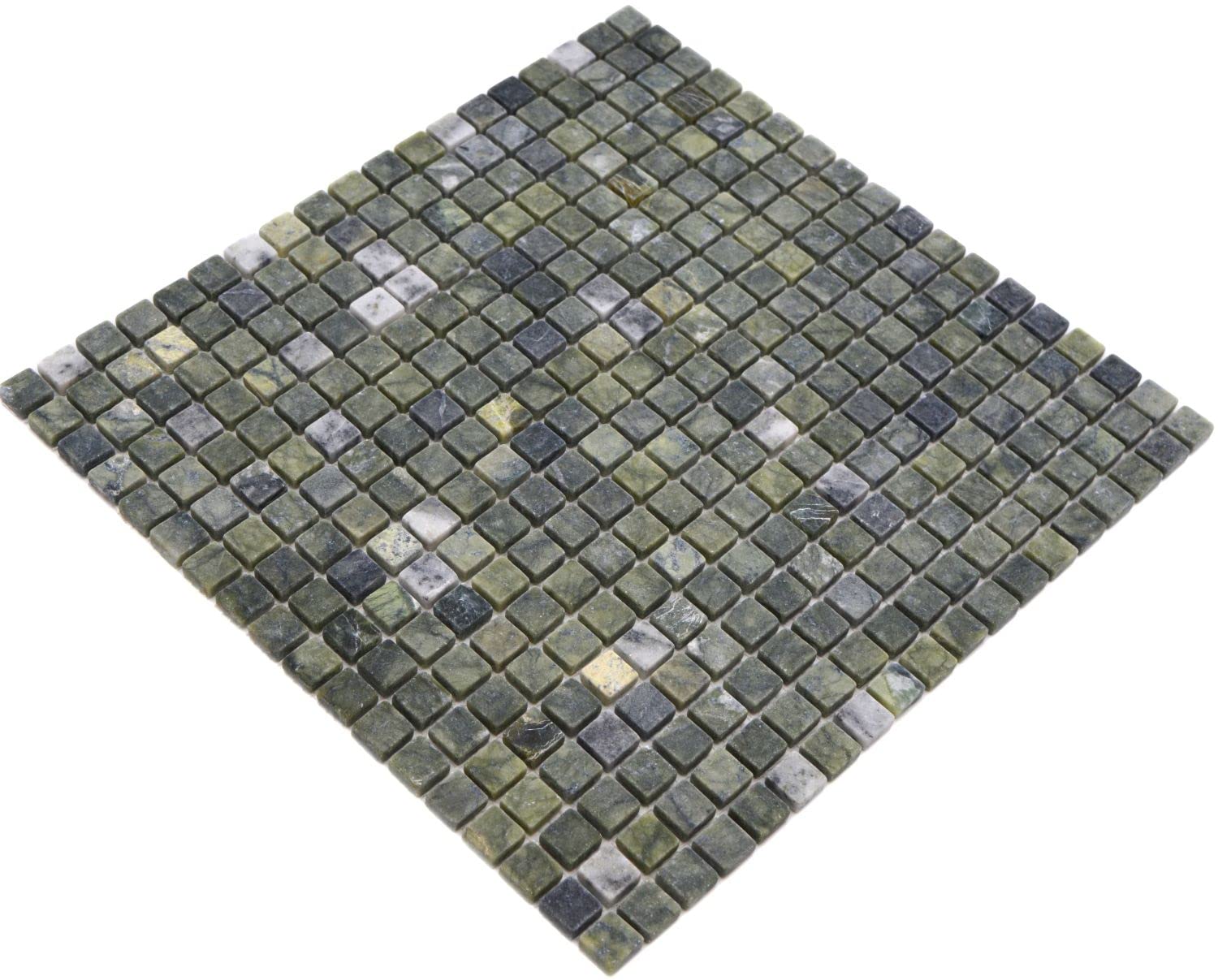Mosaico in marmo naturale verde opaco parete pavimento cucina bagno doccia mosaico mosaico mosaico pavimento