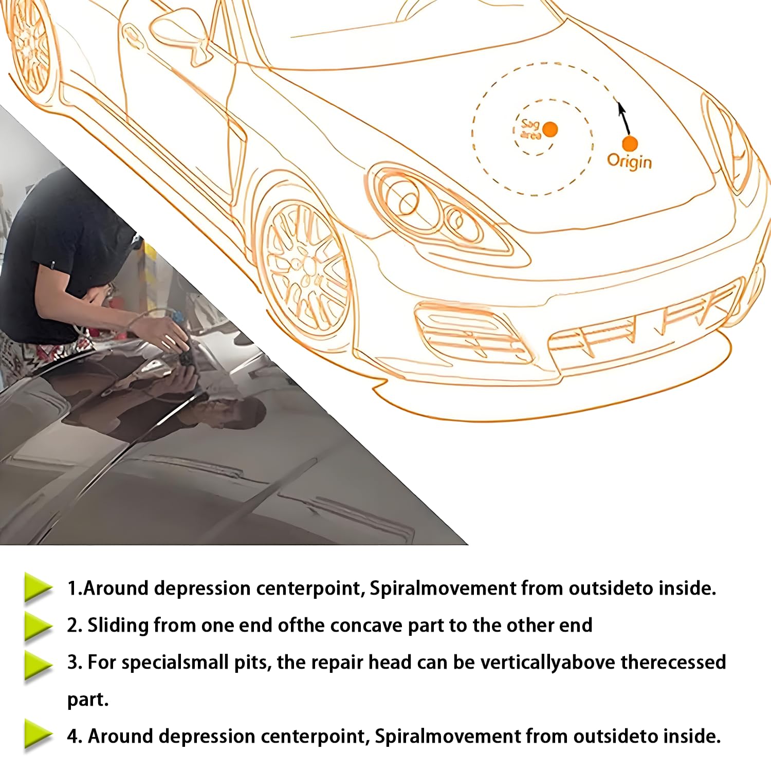 1000W PDR Paintless Dent Removal Tools, zestaw do usuwania wgnieceń lakierniczych, cyfrowy wyświetlacz mocy i czasu, do karoserii samochodowej, motocykla, lodówki
