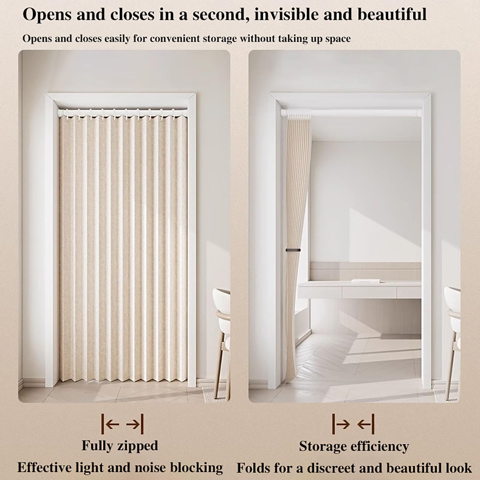 Separador magnético para puerta, opaco, térmico, protección contra el frío, barra ajustable, color verde, perfecto para dormitorios y salas de estar, 180 x 220 cm