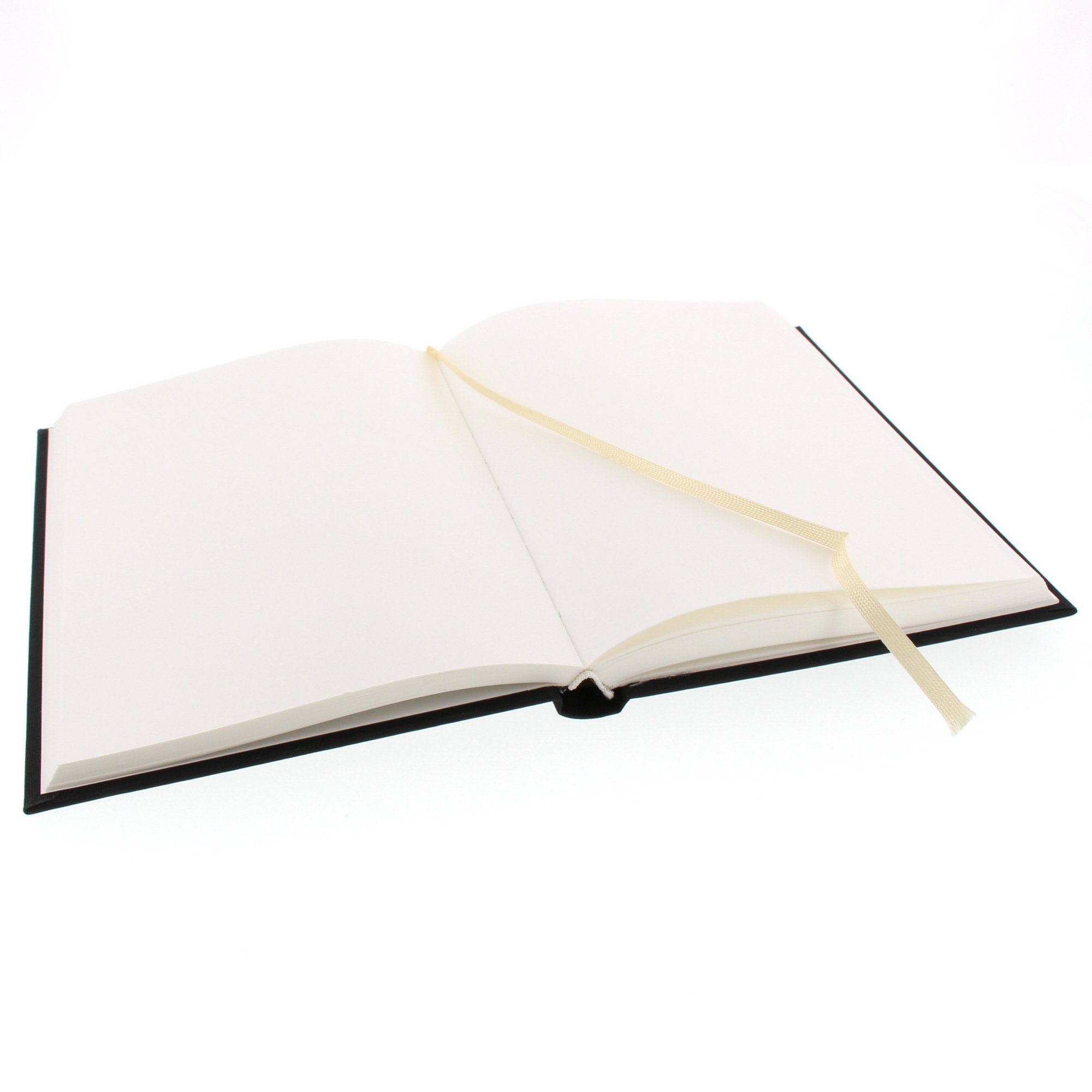 goldbuch 64935 Notizbuch Linum, Notizheft im DIN A5 Format, Kladde mit 200 chamoisfarbene Blankoseiten, Einband Leinen, Buch Schwarz