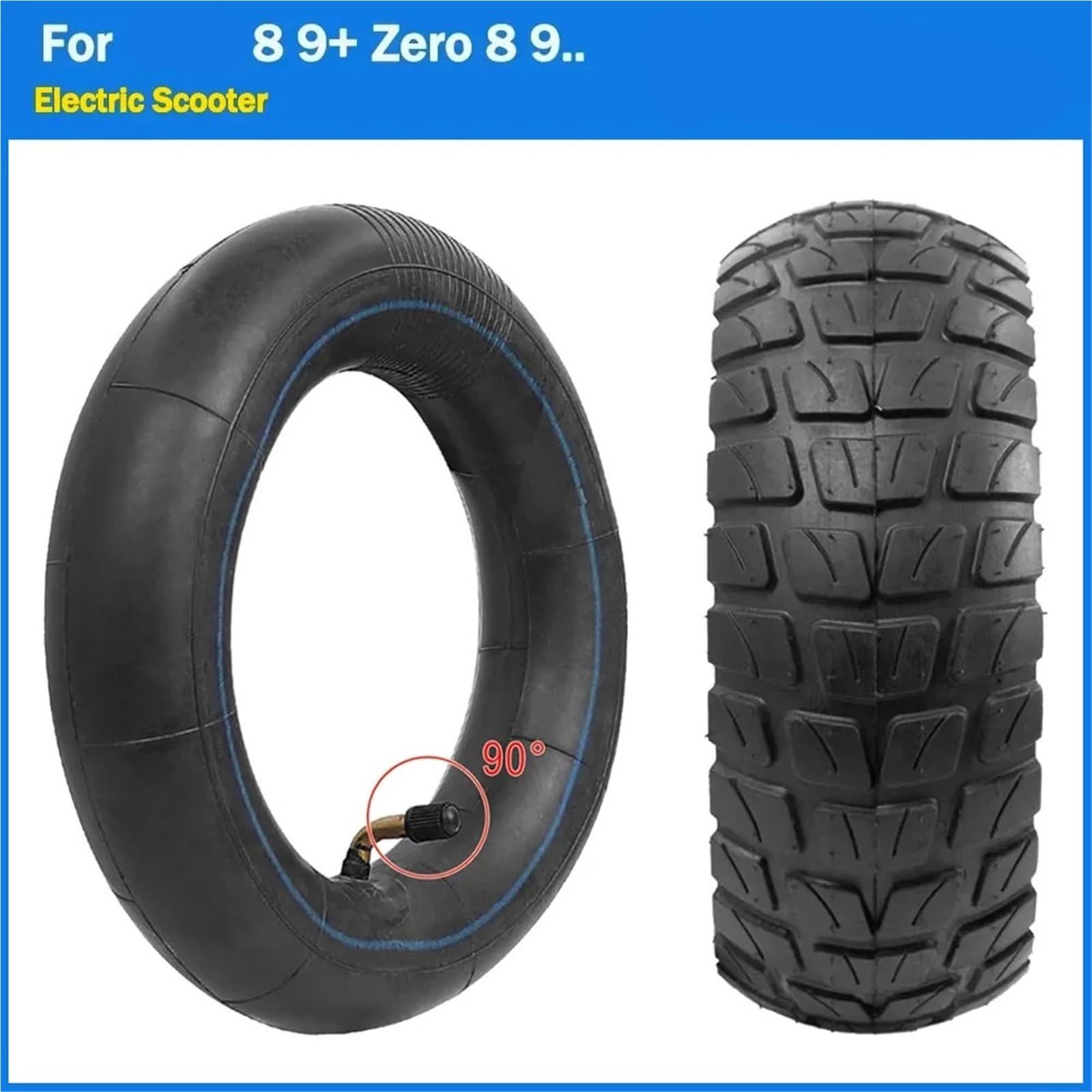 Ruedas Recambio Patinete EléCtrico, Neumático todoterreno exterior de 8,5 pulgadas for patinete eléctrico 8/9 Zero 8/9/G2 Pro, cámara, x 3,0(1pc outer tyre)