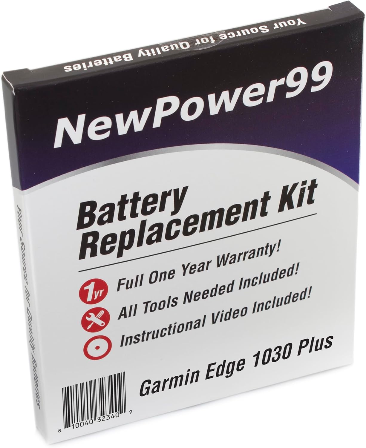 NP99sp NewPower99 Battery Replacement Kit Compatible with Garmin Edge 1030 and 1030 Plus with Tools, Video Instructions, Long Life Battery