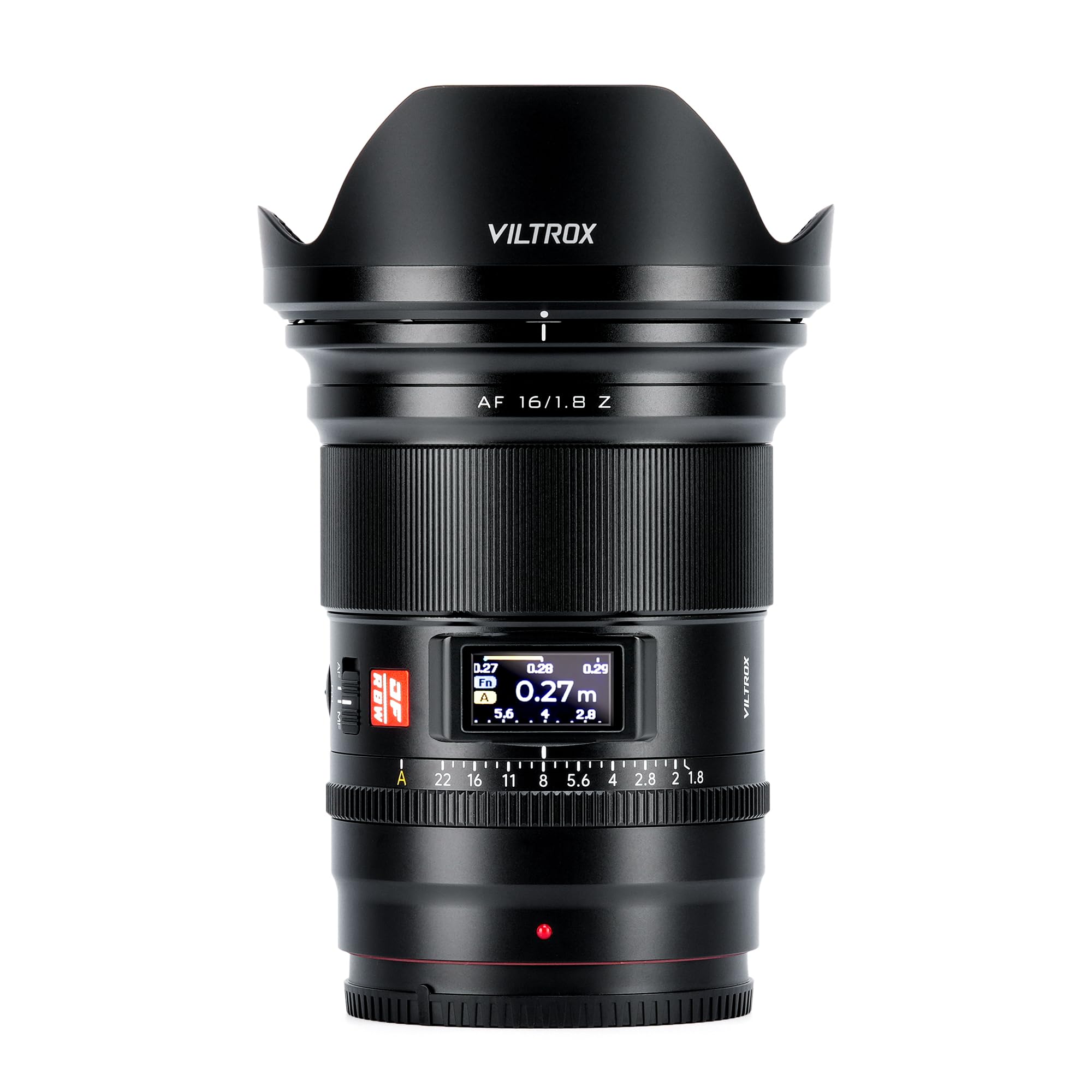 VILTROX AF 16mm f/1.8 Z Full Frame Lens, Auto Focus Lens Compatible with Nikon Z-Mount Mirrorless Cameras Z9 Z8 Z7II Z7 Z6II Z6 Z5 Zf Z50 Zfc Z30