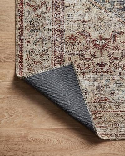 Miniatura 8 de Amber Lewis x Loloi Colección Georgie GER-04 - Alfombra de pasillo de 2 pies 6 pulgadas x 12 pies, color verde azulado antiguo