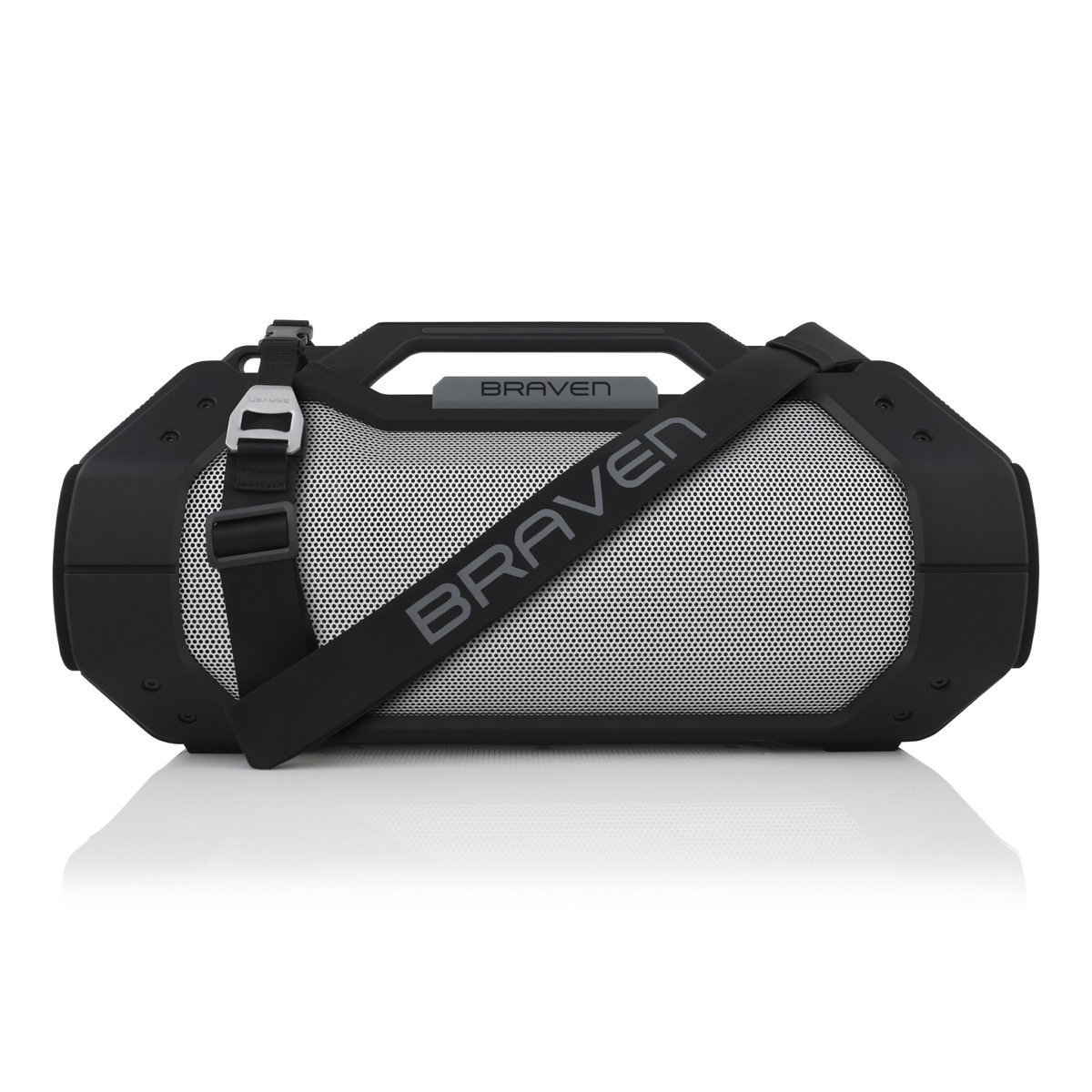 Black/titatnium : BRAVEN BRV-XXL Large Portable Wireless Bluetooth