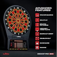 Vista 6 de Arachnid Cricket Pro Tournament-Quality Dartboard with 35 Games and 318 Variations (6 Cricket Games)