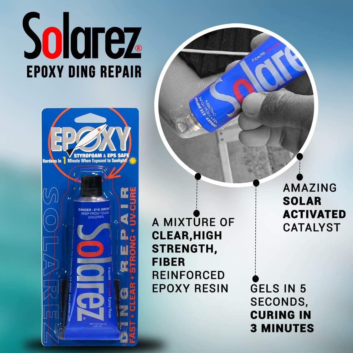 Solarez EPOXY Ding Repair Tube 14.75 ml