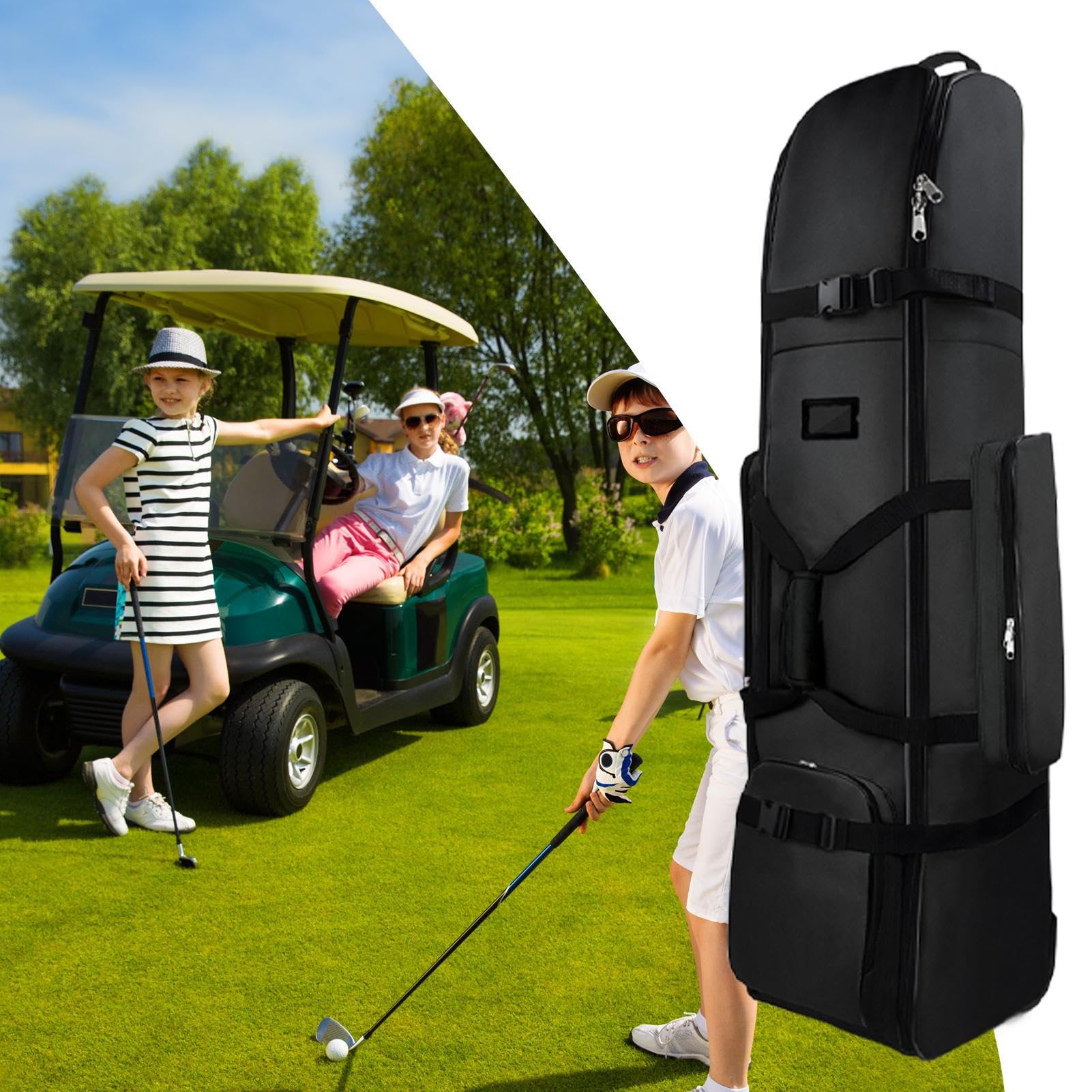 Borsa Golf Aerea Pieghevole Impermeabile Viaggio | Porta Mazze Da Golf Da Viaggio Accessorio Protettivo Outdoor Ideale Per Famiglia, E Colleghi