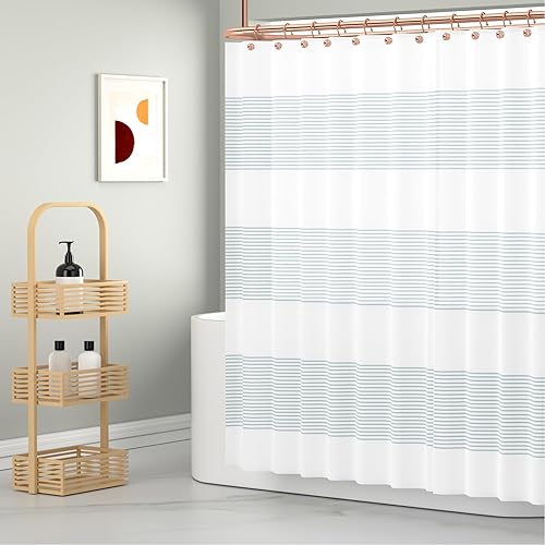 Miniatura 4 de HBlife 12 ganchos de cortina de ducha de oro rosa, a prueba de óxido, bola hueca de metal, anillos decorativos para cortina y barra de ducha de baño