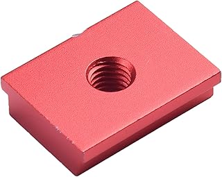 Aumenta tu eficiencia para la carpintería con el deslizador de pista en T de aleación de aluminio, color rojo/azul (M8 rojo)