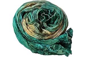 Snowflakes Dancing Silk Scarf for Women