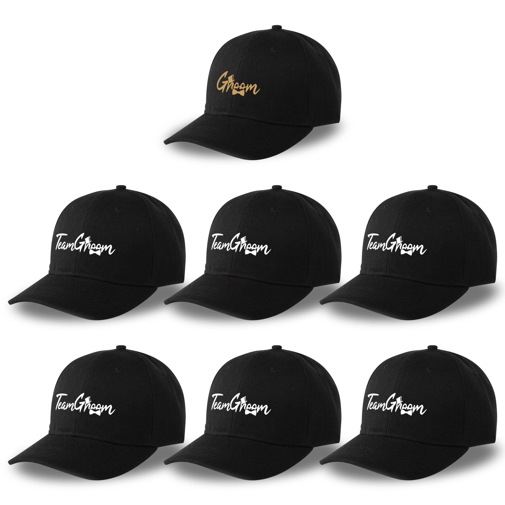 Groomsmen Gifts Cappelli – Set di 7 pezzi bomboniere per addio al celibato per testimoni dello sposo, sposo della squadra, testimone