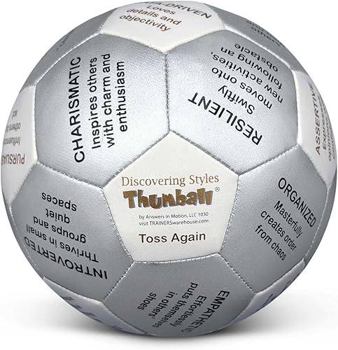 Miniatura 23 de Trainers Warehouse Colección Thumball de 6 pulgadas, 32 indicaciones para conversación, formación de equipos, relación y entrenamiento