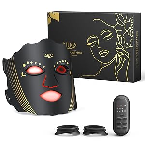 Red Light Therapy for Face Led Face Mask Light Therapy with Rechargeable Remote LED Face Mask Light Therapy