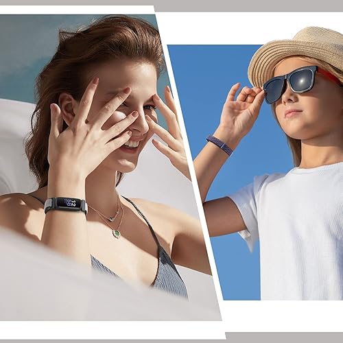 Miniatura 6 de Bcuckood Nylon Band Compatible with Fitbit Inspire 3Inspire 2Inspire HRInspireFitbit Ace 3Ace 2 Soft Nylon Sport Wristband Breathable Adjustable