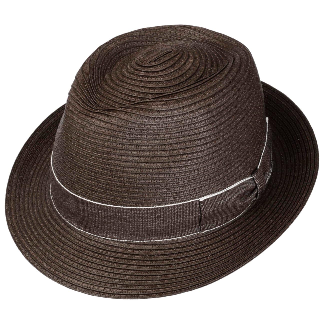 Lierys Menalo Sombrero Trilby Paja Toyo Banda de Grosgrain Hombre Primavera Verano