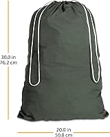 Vista 3 de WHITMOR algodón bolsa para la colada, color verde