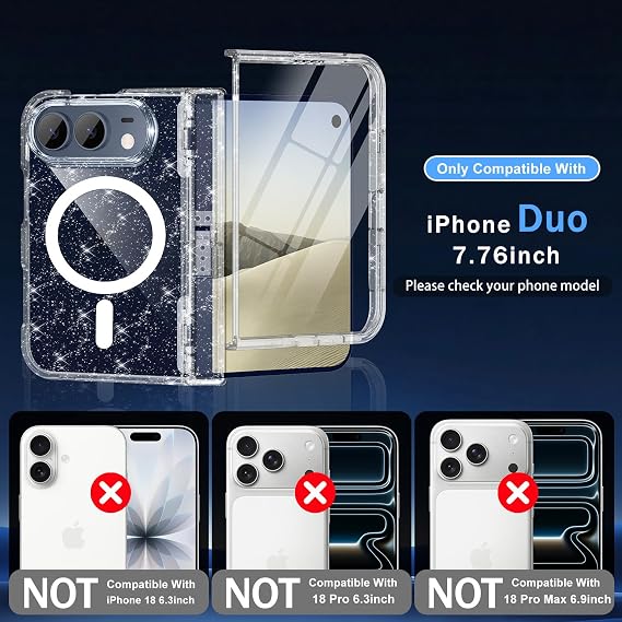 Casetego iPhone Duoケース、Magsafe対応、スクリーンプロテクター付き