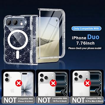 Casetego iPhone Duoケース、Magsafe対応、スクリーンプロテクター付き