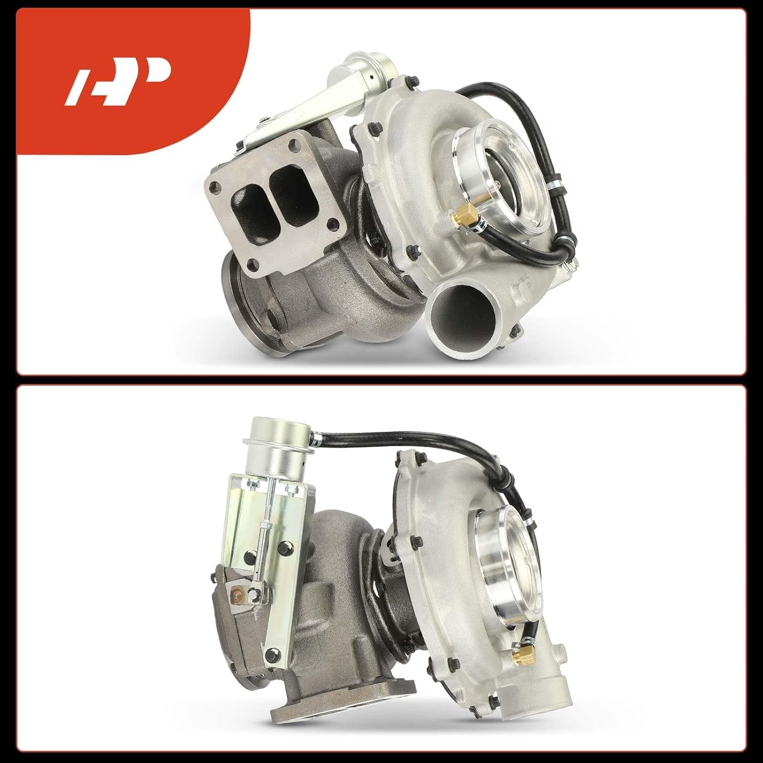 A-Premium GTA3782D Complete Turbocharger Turbo Kit with Actuator and Gasket Compatible with International Navistar DT466 DT466E I530 1993-2005, 300HP