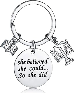 YEEQIN Lawyer Gift Graduation Gift She Believed She Could So She Did Keychain Justice Lawyer Gift Career Lawyer Gift