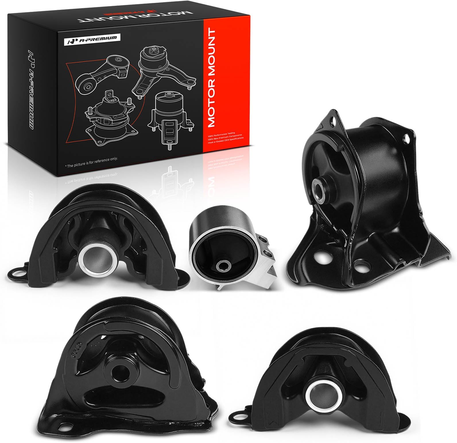 5PCS Engine Motor Mount and Transmission Mount Set Compatible with Acura Integra 1994-2001 L4 1.8L, Manual Transmission, Replace# 50810SR3983, 50805SR3010
