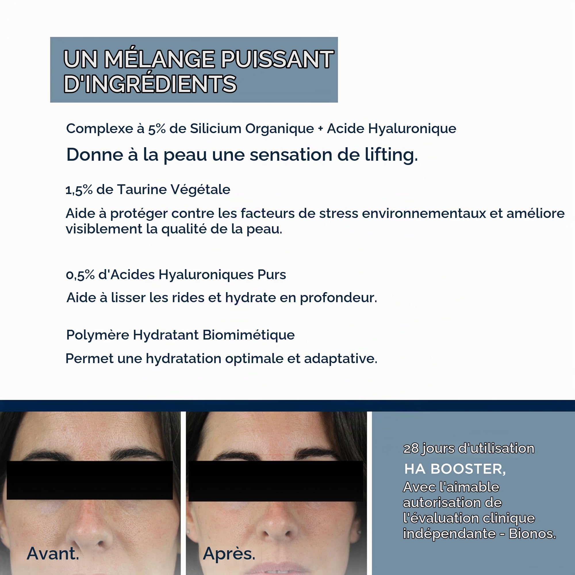 ALPHASCIENCE HA BOOSTER Serum - Sérum hydratant et repulpant- Soin anti-âge pour la sécheresse et les rides - Sans parfum, sans conservateur, sans alcool - 30 ml