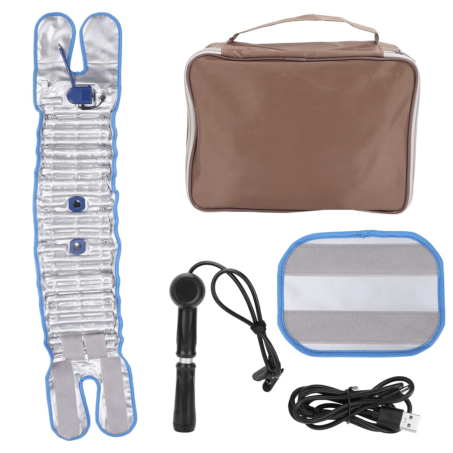 Kikumi [Heated Decompression Back Belt] Portable Lumbar Traction Device with Thermal Pad