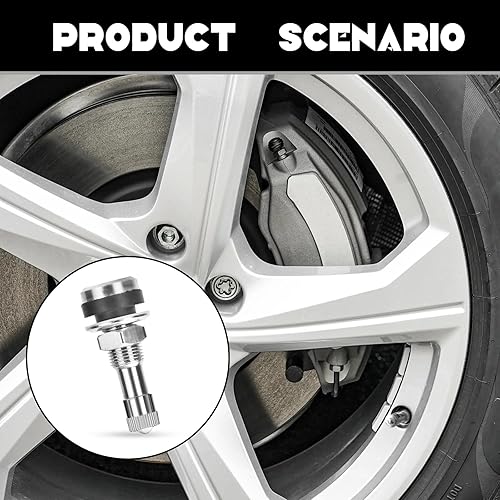 Miniatura 6 de NTNEV 4 vástagos de válvula de metal TR416, vástagos de válvula de neumático, montaje exterior, orificios de llanta de 453 y 625 pulgadas de largo