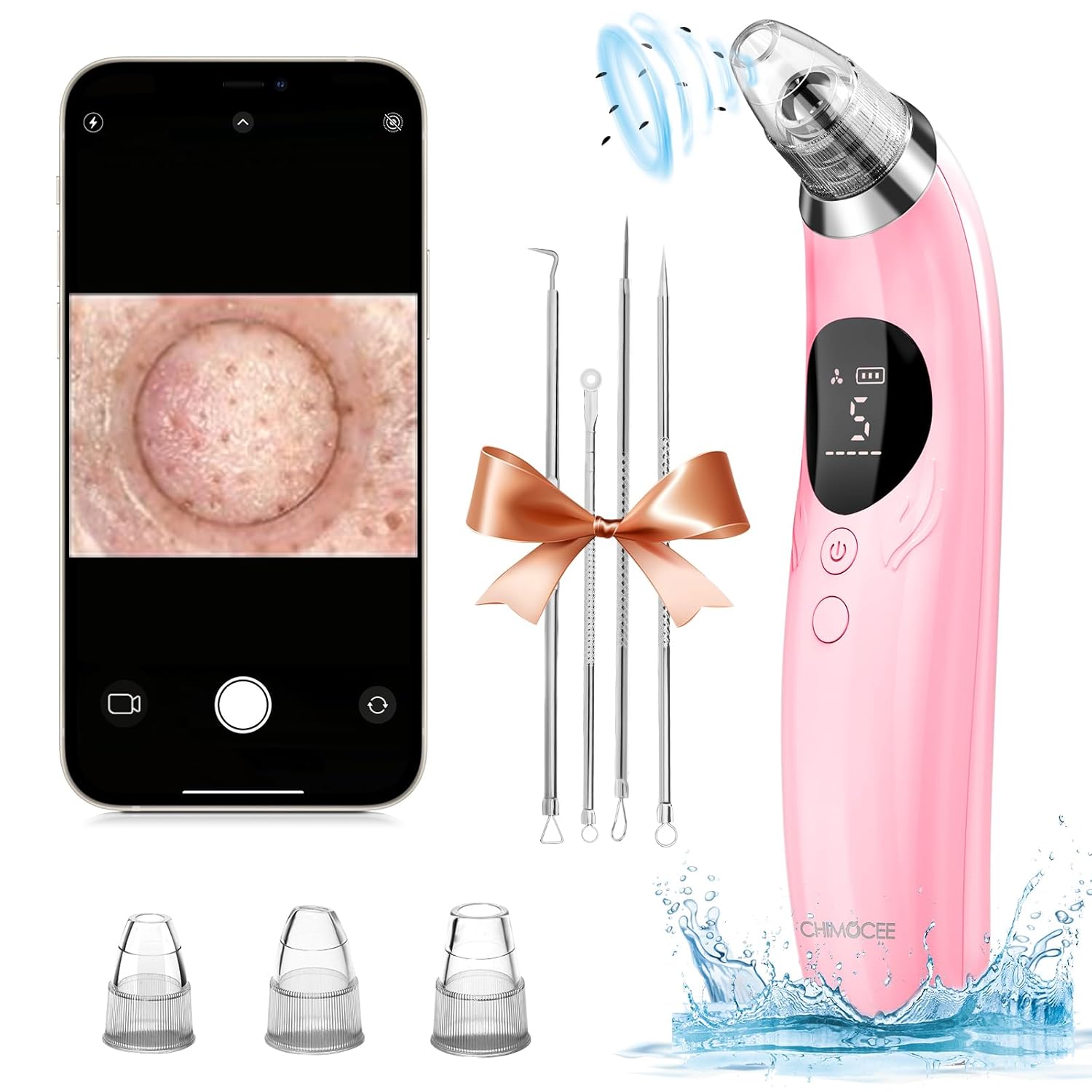 Amazon.com: Blackhead Remover Pore Vacuum with Camera - Upgraded Black ...