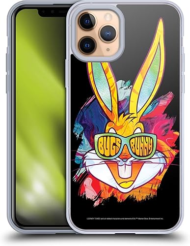 Miniatura 17 de Head Case Designs Funda de gel suave con licencia oficial de Looney Tunes Retro Bugs Bunny compatible con Apple iPhone 11 Pro Max Retro,Blanco y