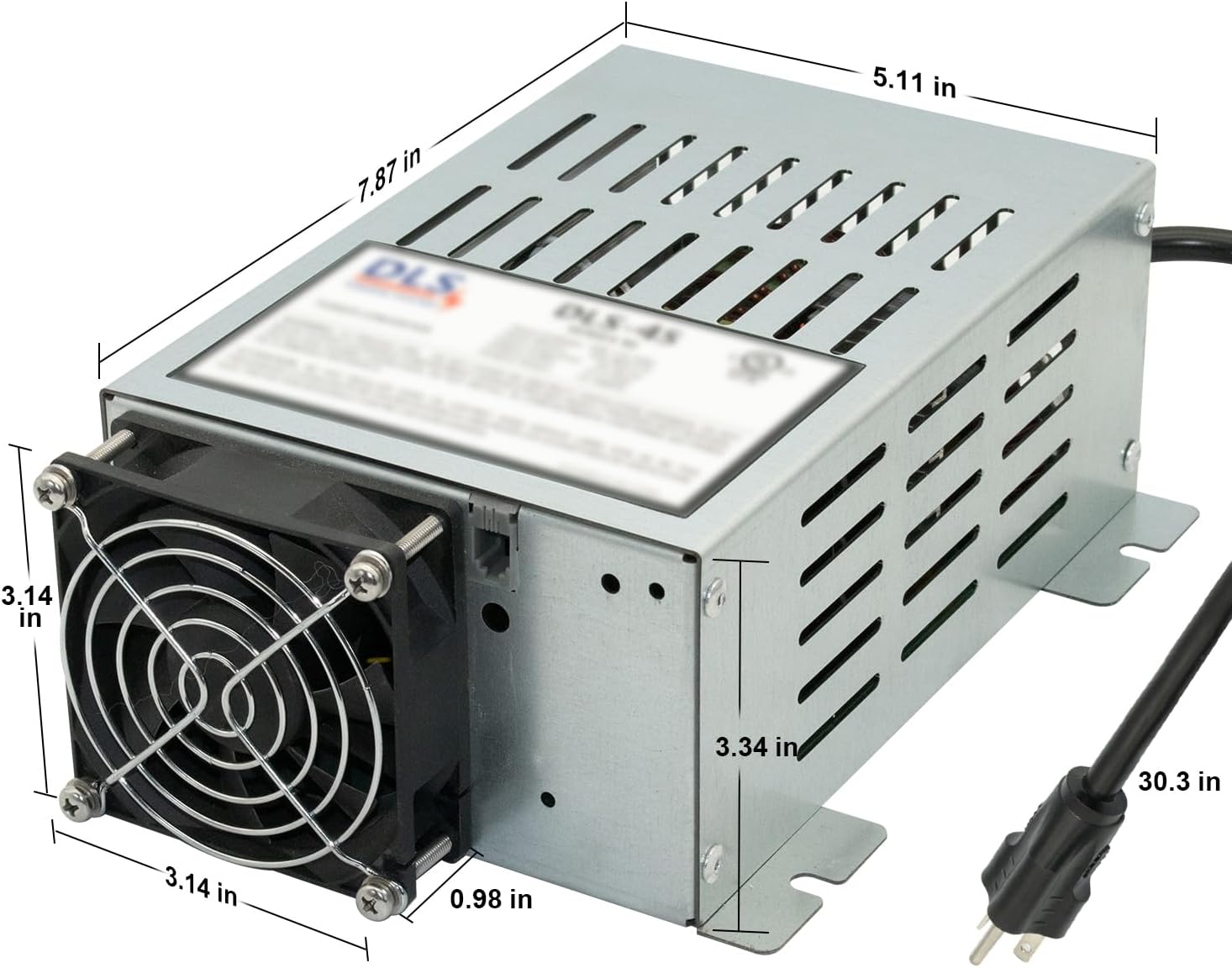 Power Converter with Built-in 3 Stage Smart Battery Charger Replacement for DLS DLS-45 45 Amp 12V RV Battery Charger