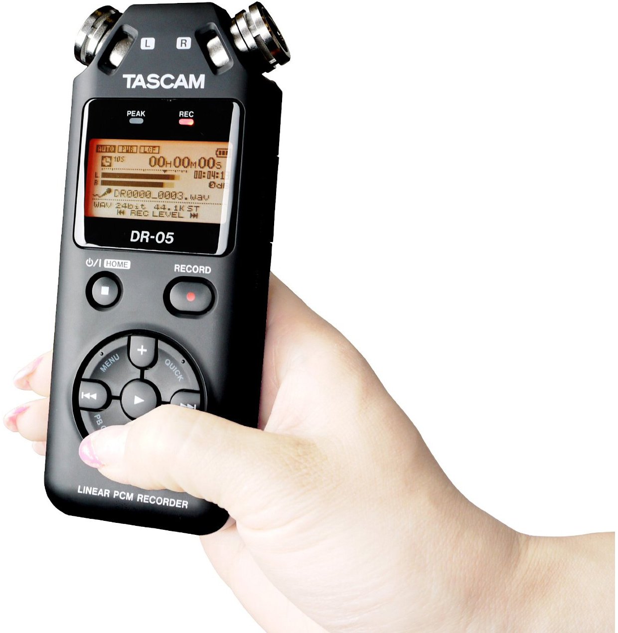 Amazon.co.jp: TASCAM リニアPCMレコーダー ブラック DR-05 : 楽器