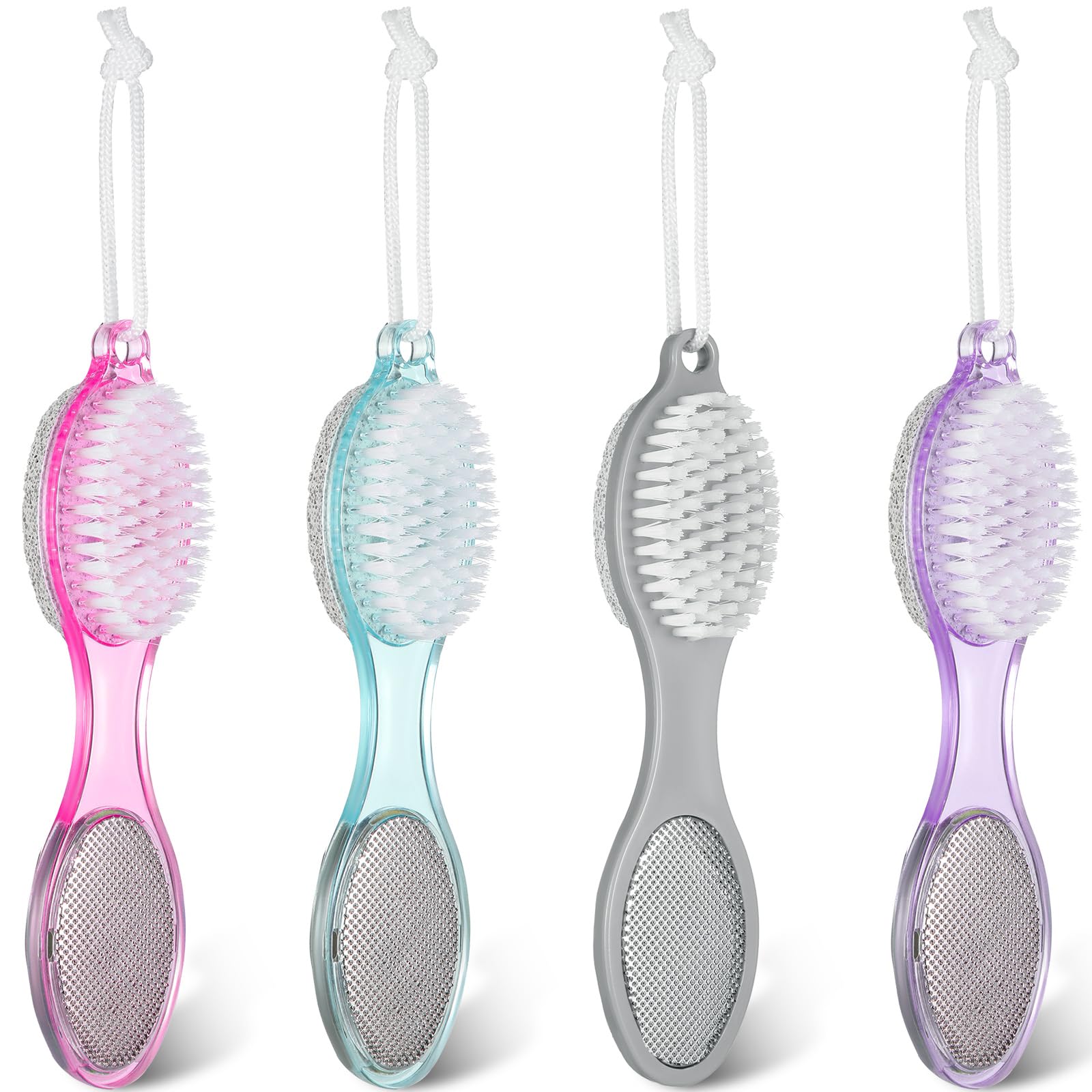 Sieral 4 Pcs Foot Brush for Shower 4 in 1 Foot Scrub Brush