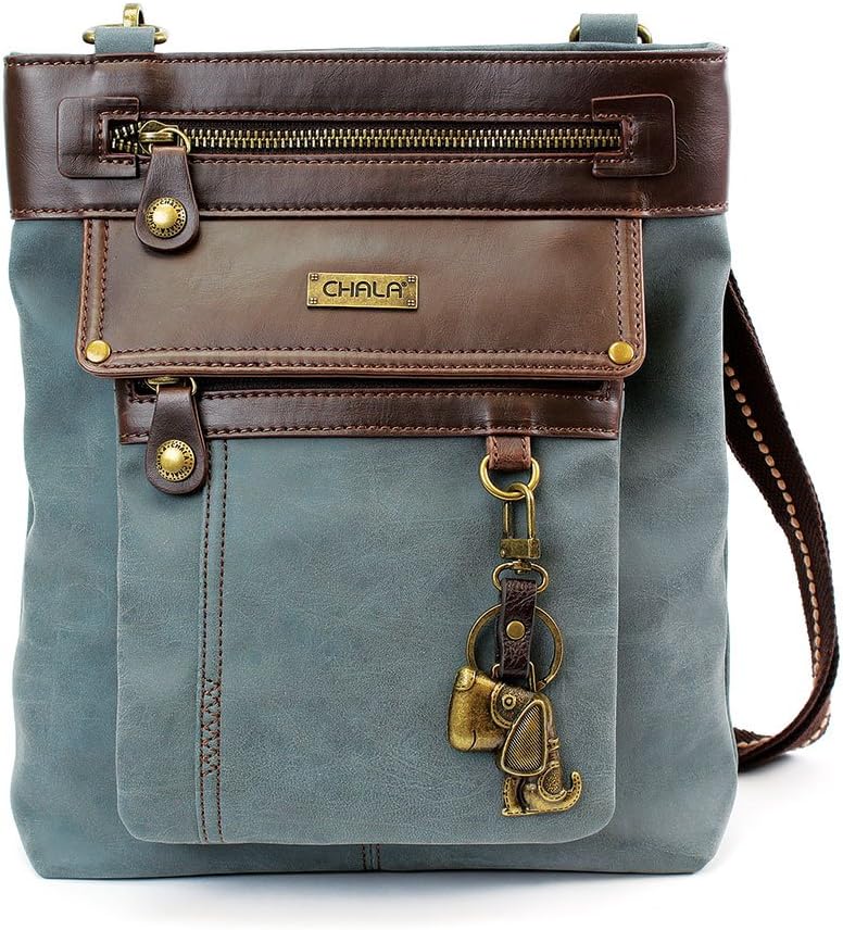 CHALA GEMINI Crossbody Canvas Gift Messenger Bag Indigo