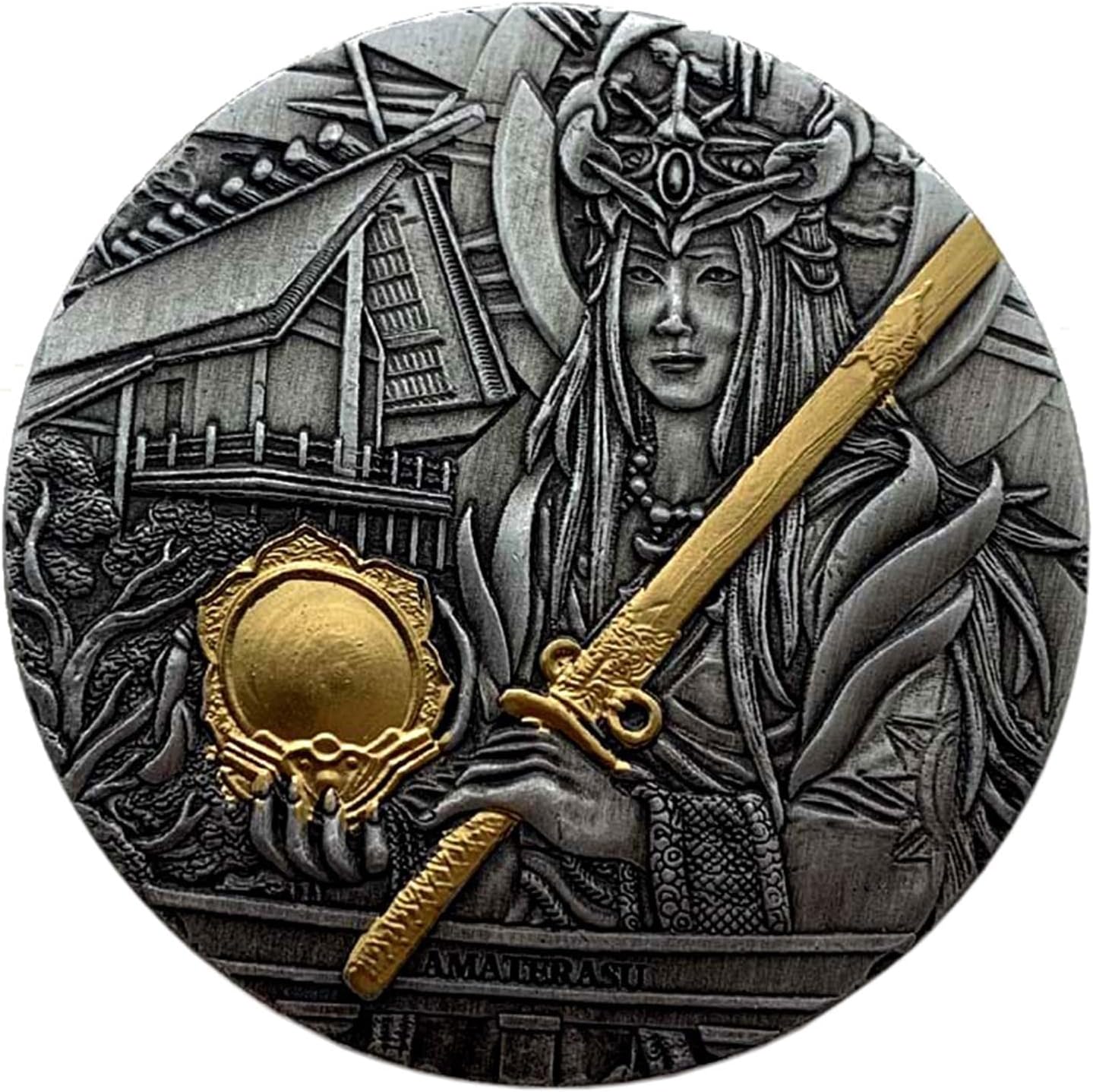 SDBRKYHCollection Commemorative Coin, Ancient Greek Goddess Memorial Stereo Embossian Coin Decoration Souvenir