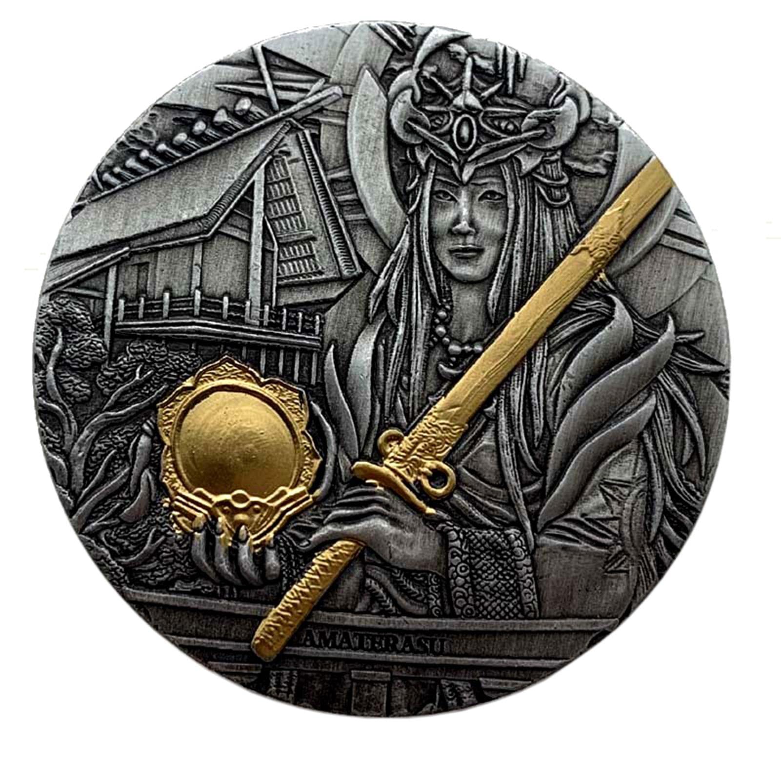 SDBRKYHCollection Commemorative Coin, Ancient Greek Goddess Memorial Stereo Embossian Coin Decoration Souvenir