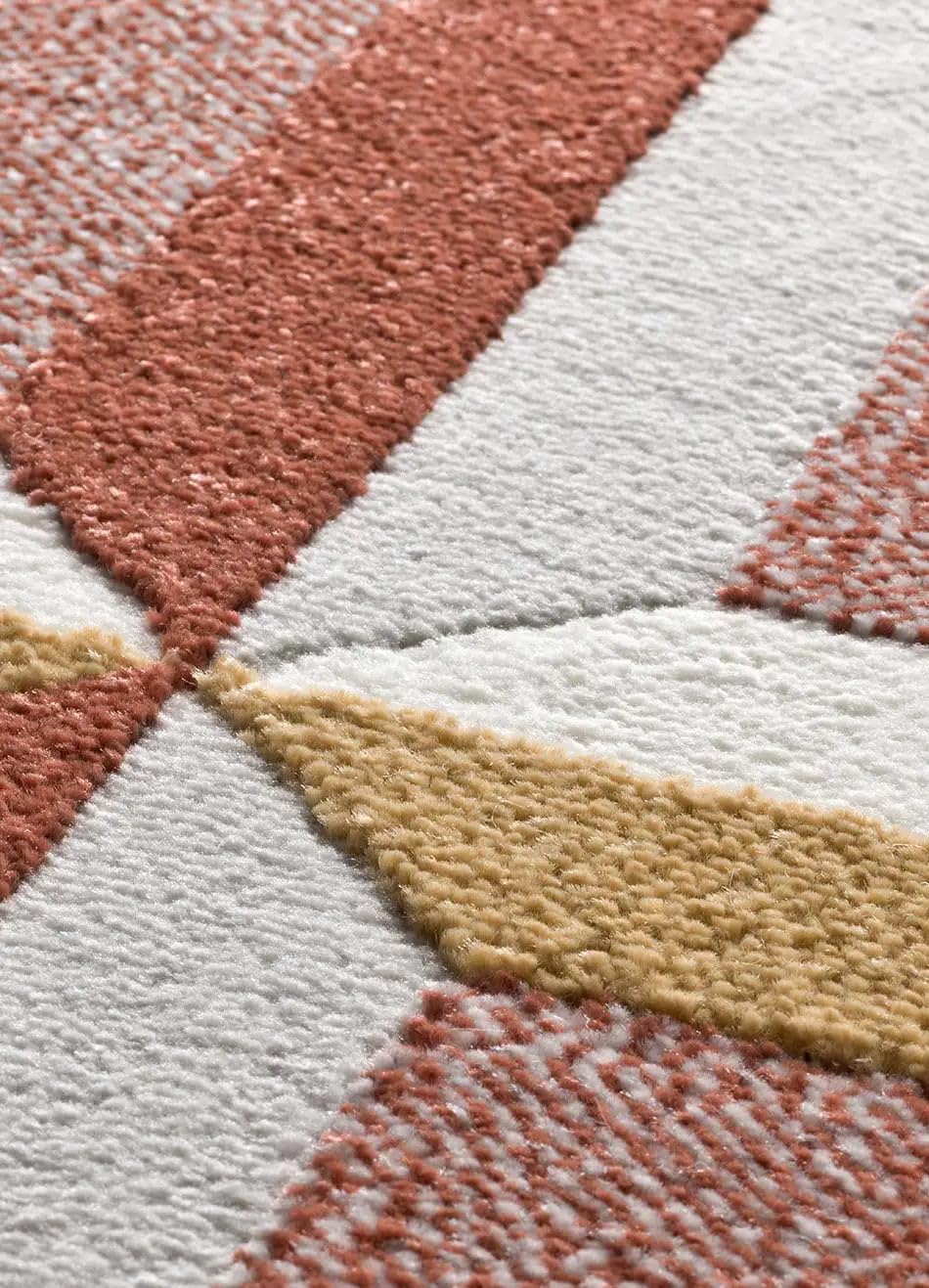 Tapis à Poils Courts - Amara 12997 Rouille - 133x190 cm