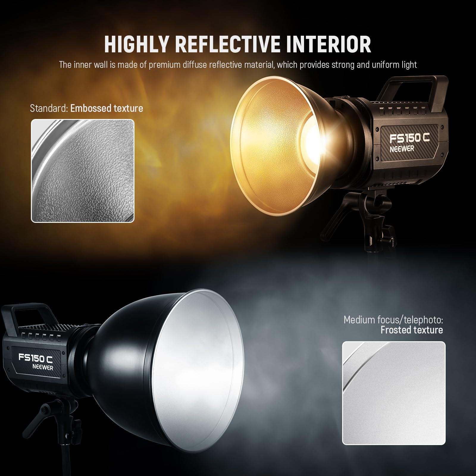 Neewer 7''/18Cm Standard Reflector Diffuser Lamp Shade Dish For Bowens Mount Studio Flash Video Light Like Neewer Cb60, Cb100, Cb150, Vision 4, Visio - View #8