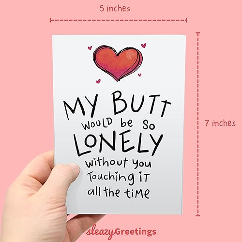 Miniatura 4 de Sleazy Greetings Divertida tarjeta del día de San Valentín para él, tarjetas de aniversario para marido y esposa, tarjeta de cumpleaños traviesa