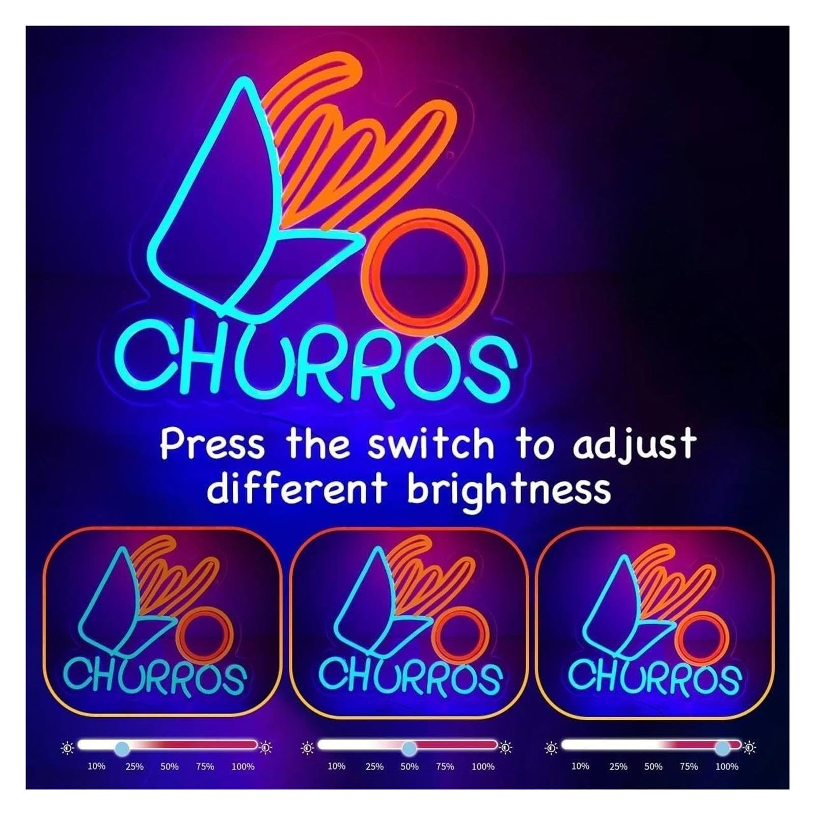 Insegna al Neon Insegna Al Neon Churros