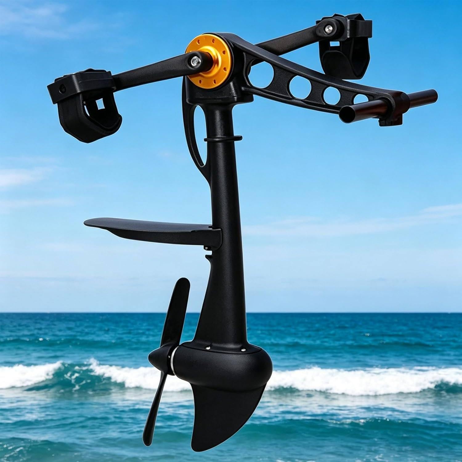 LSHFYV Kayak Pedal Drive Propulsion System, Complete Kayak Pedal Drive Kit, All-in-One Foot Pedal Propulsion System with Underwater Clips, Fit for Most Kayaks and Inflatable Fishing Boats